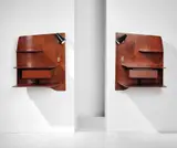 Gio Ponti, Pair of wall-mounted illuminated bedside units