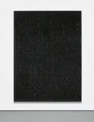 Glenn Ligon, Stranger #45, 2011, oil stick, acrylic and coal dust on canvas