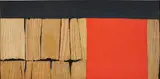 Alberto Burri, Legno, 1959, oil and wood collage on canvas