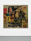 Rotella, Untitled, 1964, décollage on burlap