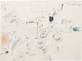 Cy Twombly, Untitled (St. Maartin), 1969, pencil, coloured pencil and pastel on paper