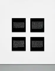 Joseph Kosuth, North, East, South, West (From Art as Idea as Idea), 1967, offset print on vinyl, in four parts