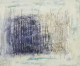 Jean Fautrier, Construction Rectiligne, 1958, oil and pigment on paper laid on canvas