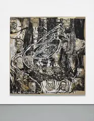 Anselm Kiefer, Wege Der Weltweisheit - Die Herrmannsslacht, 1978, woodcut, oil and shellac on paper, laid down on canvas