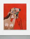 Woman & Man by George Condo, 2008, oil on canvas, sold Feb 2016