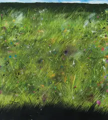 Alex Ruthner, Wiesenstück, 2013, oil on canvas