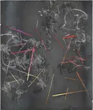 Anselm Reyle, Untitled, 2007, steel panel and LED lights