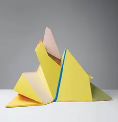 Berg by Thomas Scheibitz, 2005, MDF, wood, paint, sold Feb 2016