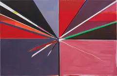 Thomas Scheibitz, Untitled, 2003, enamel, vinyl paint and ink on canvas