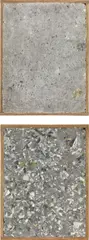 Oscar Tuazon, Two works: I Can't See (Papercrete Edition), 2011, paper and cement in handmade oak frame