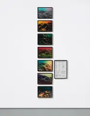 Eight Photographs by Seth Price, 2007, seven digital c-prints and archival inkjet print, sold Feb 2016