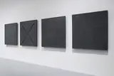 Theaster Gates, Four Square, 2011, silica black concrete, pulverized glass, steel