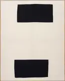 Ethan Cook, Untitled, 2013, hand woven cotton canvas and cotton canvas, in artist's frame