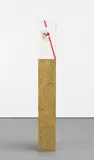 Matthew Day Jackson, Return to Heaven, 2009, rapid prototype skull, plexiglass, lucite on wood