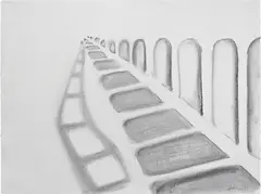 Untitled by Richard Artschwager, 1975, charcoal on paper, offered Feb 2016