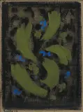 Salvatore Emblema, Untitled, 1987, tinted soil on burlap