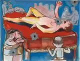 Nicole Eisenman, Night of the cheer with a spray of Bullets