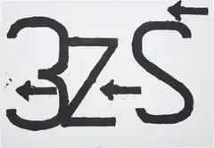 Untitled by Yannis Kounellis, 1960, ink on cardboard, offered Feb 2016
