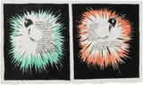 The Beams of the Searchlights by Raymond Pettibon, 1995, ink on paper, sold Feb 2016