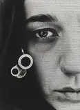 Shirin Neshat, Speechless, 1996, photographic gelatin print, silver salts on poly-coated paper, ink writing on the reverse