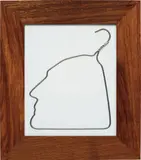 Ai Weiwei, Hanging Man in Porcelain, 2009, porcelain in artist's huali wood frame