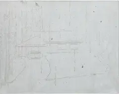 Michael Raedecker, Close, 2001, acrylic and thread on canvas