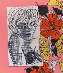 Ella Kruglyanskaya, Untitled (Miami I), 2013, oil and oil bar on canvas