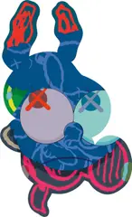 Kaws, Untitled (Color), 2015, acrylic on canvas