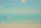 Cieli ad alta quota by Alighiero Boetti, 1988, pencil, watercolour on paper laid down on canvas, offered Apr 2016