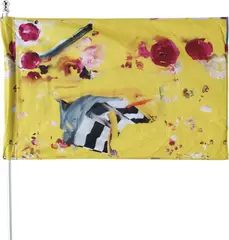 Colorpage Vivid + gelato print by Petra Cortright, 2013, digital painting on polyester, sold Apr 2016
