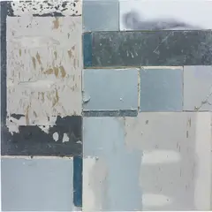 Pablo Rasgado, Arquitectura Desdoblada (LACMA), 2013, drywall and acrylic on panel