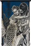 Caledonia Curry & Swoon, Untitled, n.d., paper, ink, collage and tape on found metal