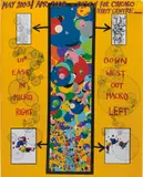 Keith Tyson, Studio Wall Drawing: MAY 2003/ APR 2004 - Designs for Chicago Hyatt Centre, 2005, acrylic, collage and pen on watercolour paper