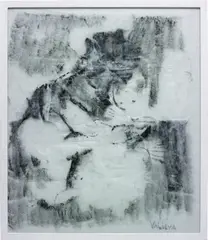 Anna Valieva, Madonna with Child, 2015, enamel and sintepon, in an artist's frame