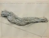 Christo & Jeanne-Claude, Packed Girl (Project for Wrapping a Girl for Temporary Activity at Gordon Loksley House in Minneapolis, Minnesota)