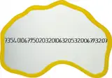 Michelangelo Pistoletto, Frattali, 1999-2000, acrylic on shaped mirror