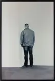 Person Facing into a Corner by Santiago Sierra, 2002, black and white photograph, offered Apr 2016