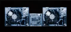 Nick Veasey, Decks, 2010, c-print mounted to Diasec