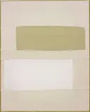 Ethan Cook, Untitled, 2013, hand woven cotton canvas and cotton canvas, in an artist's frame