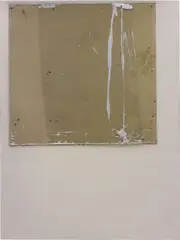 Erik Lindman, Untitled, 2012, Plexiglas, cardboard, caulk, and synthetic polymer emulsion on polypropylene fabric with hardware
