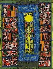 Alfred Boman, Untitled, 2015, oil and acrylic on canvas, in artist's frame