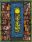 Alfred Boman, Untitled, 2015, oil and acrylic on canvas, in artist's frame