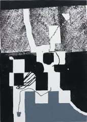 Antoine Puisais, Alphabet, 2013, acrylic on engraved panel