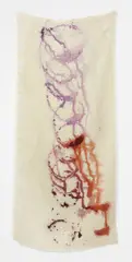 Gardening Hose by Sam Falls, 2012, dye on jute, offered Apr 2016