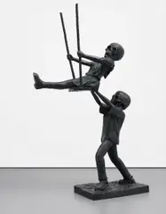 Nathan Mabry, Process Art (Hold on Tight), 2008, bronze, wood