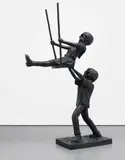 Nathan Mabry, Process Art (Hold on Tight), 2008, bronze, wood