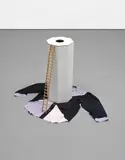 John Bock, Untitled, 2002, fabric, wood and coal