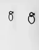 Valentin Carron, Two Works: (i) Archaique cercle cercle; (ii) Cercel mate mate, 2011, cast bronze, black laquer