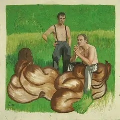 Kati Heck, Popo Moments, 2007, oil on canvas, in an artist's frame