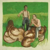 Kati Heck, Popo Moments, 2007, oil on canvas, in an artist's frame